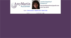 Desktop Screenshot of amymartinauctioneer.biz
