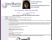 Tablet Screenshot of amymartinauctioneer.biz